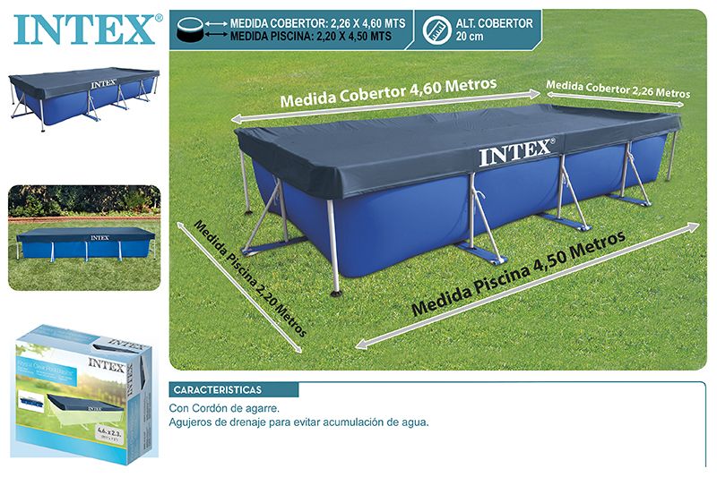 COBERTOR 56059 PISCINA RECTANGULAR 460X226CM