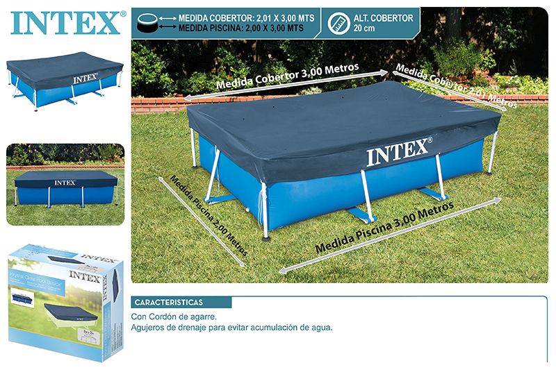 COBERTOR PISCINA 56058 RECTANGULAR 300X200CM