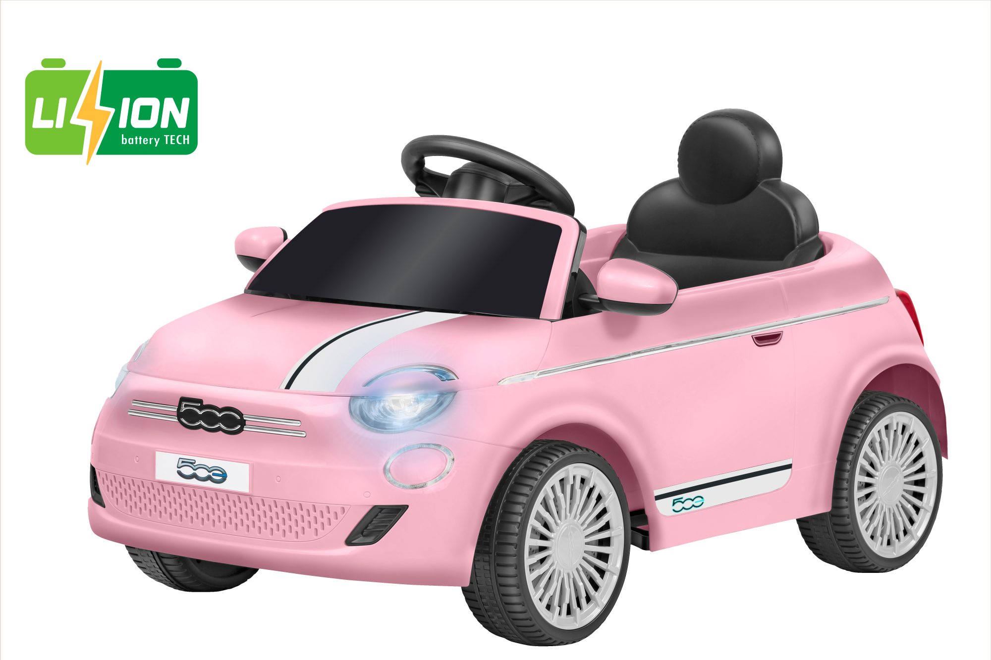 COCHE 42863 FIAT 500 12V ROSA