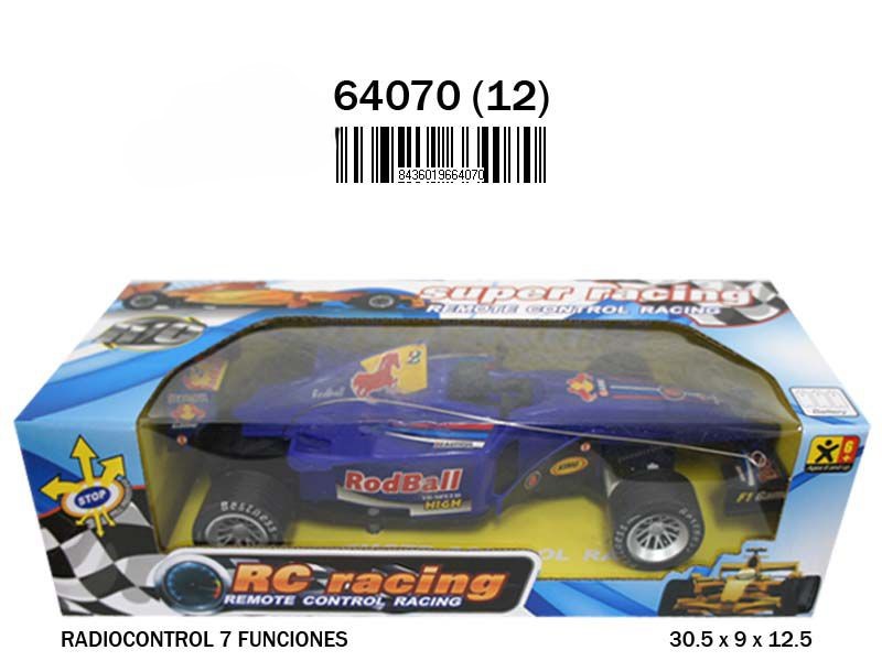 COCHE CARRERAS 64070 RC 7 FUNCIONES