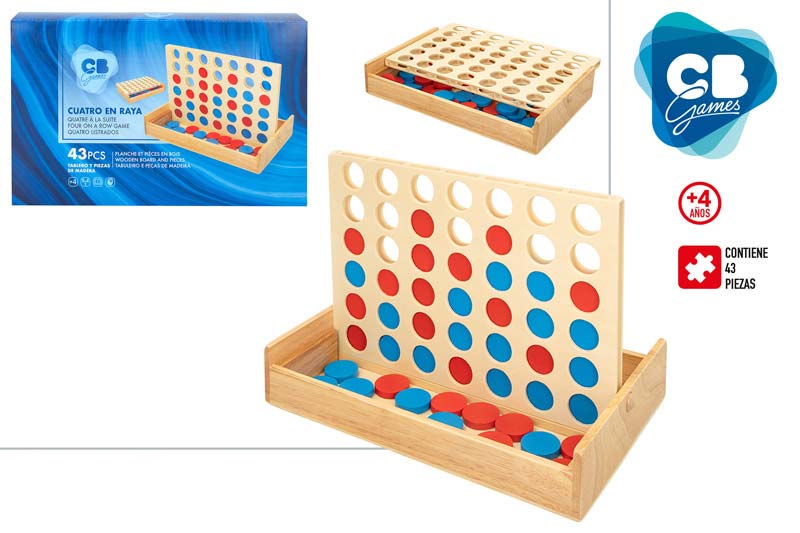 JUEGO 4 EN RAYA 47595 MADERA