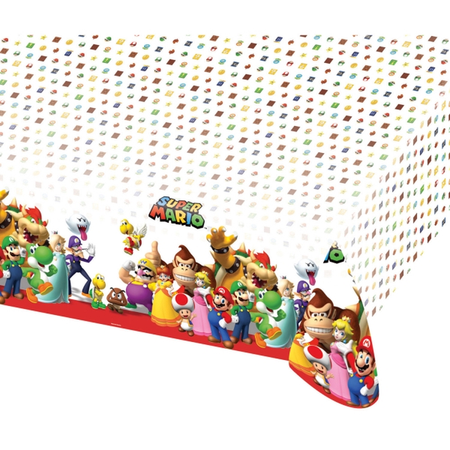 MANTEL 9901539 PLASTICO 120X180CM SUPER MARIO