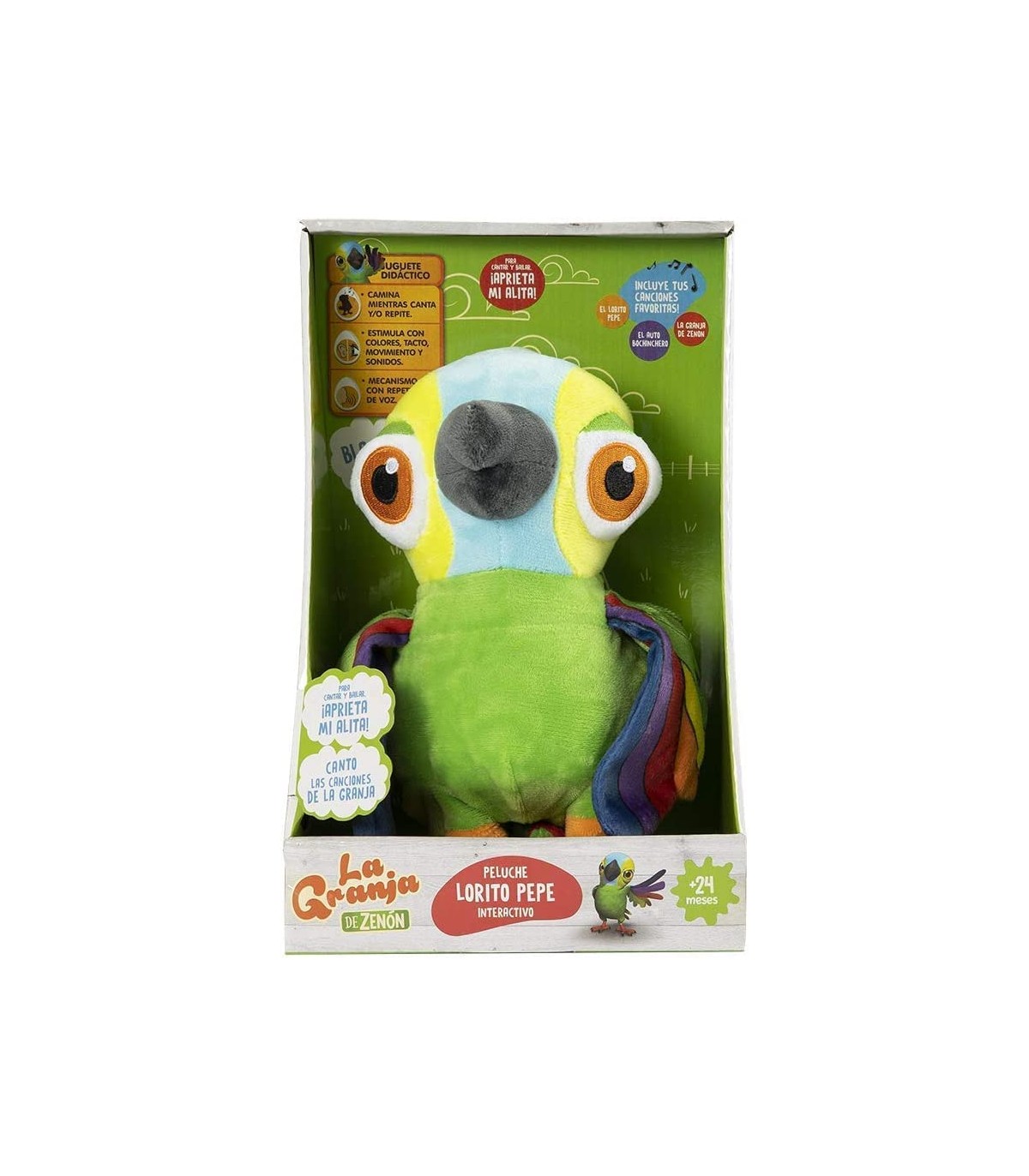 PELUCHE LORITO INTERACTIVO 80020 PEPE