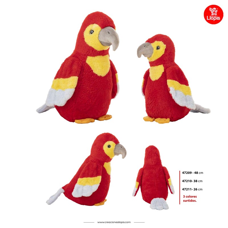 PELUCHE LORO PIU 38CM 47210