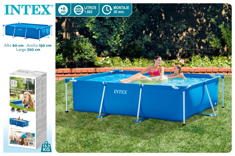 PISCINA 58983 RECTANGULAR 220X150X60CM