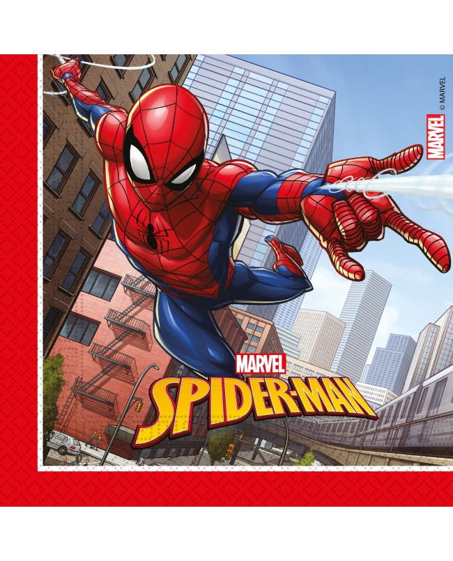 SERVILLETAS 93865 33X33CM SPIDERMAN CRIME FSC