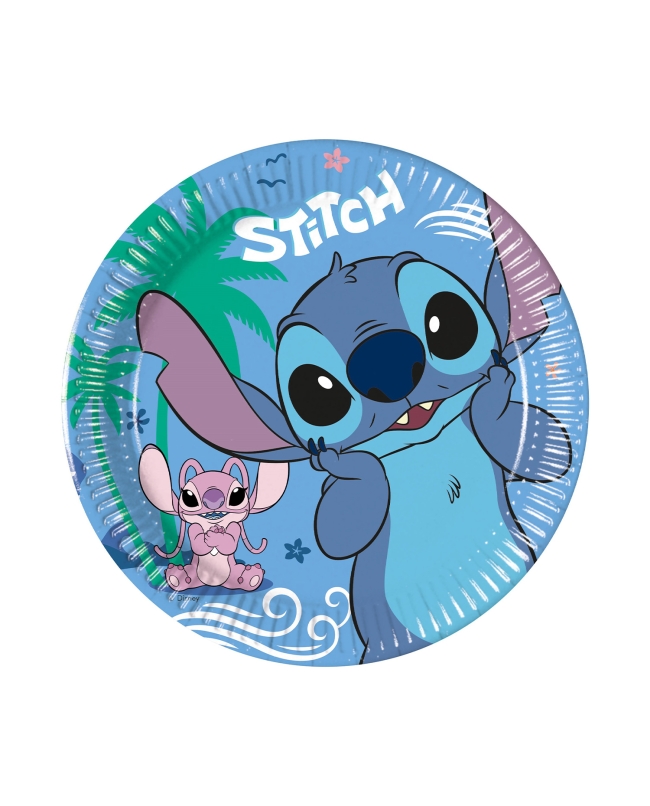 SET 8 PLATOS 20CM STITCH Y ANGEL FSC 96938
