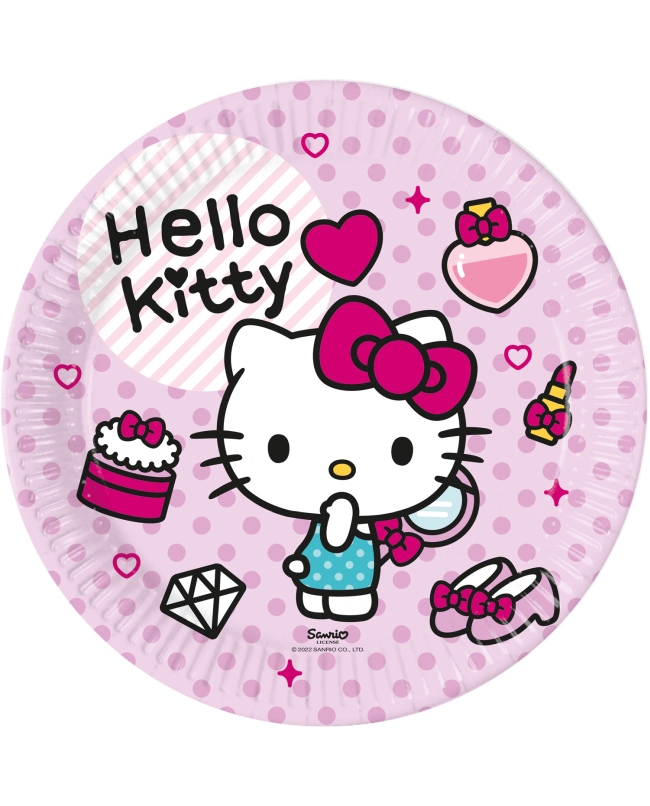 SET 8 PLATOS 94699 23CM HELLO KITTY FASHION FSC