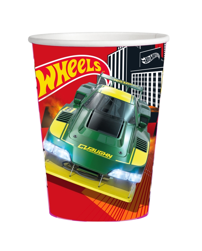 SET 8 VASOS BS10289 HOT WHEELS 250ML
