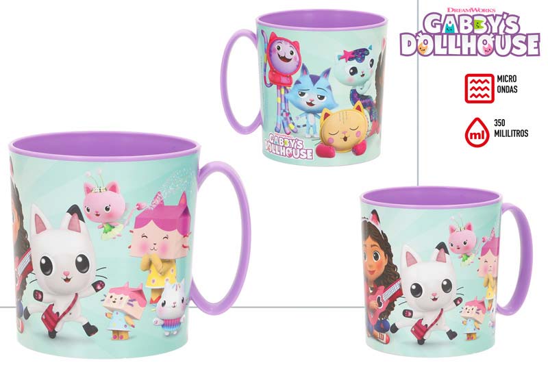 TAZA MICROONDAS 350 ML 77664 GABBY CASA DE MUÑECAS