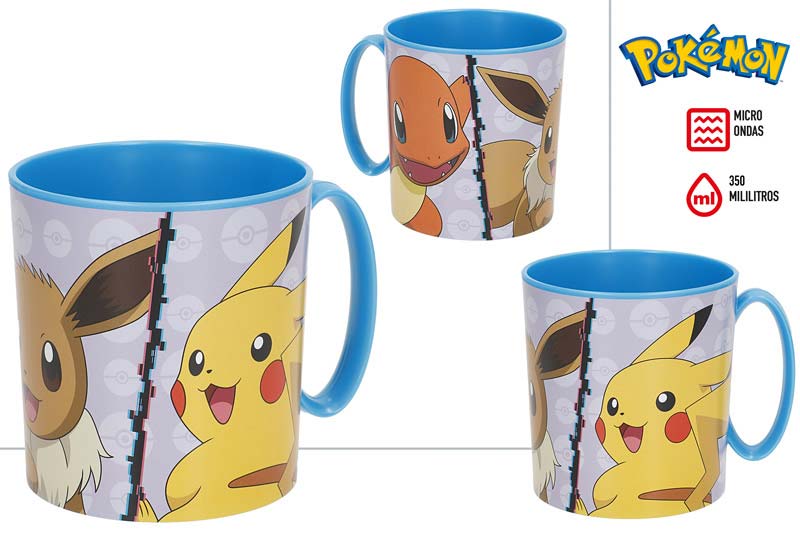 TAZA MICROONDAS 350ML POKEMON 77562