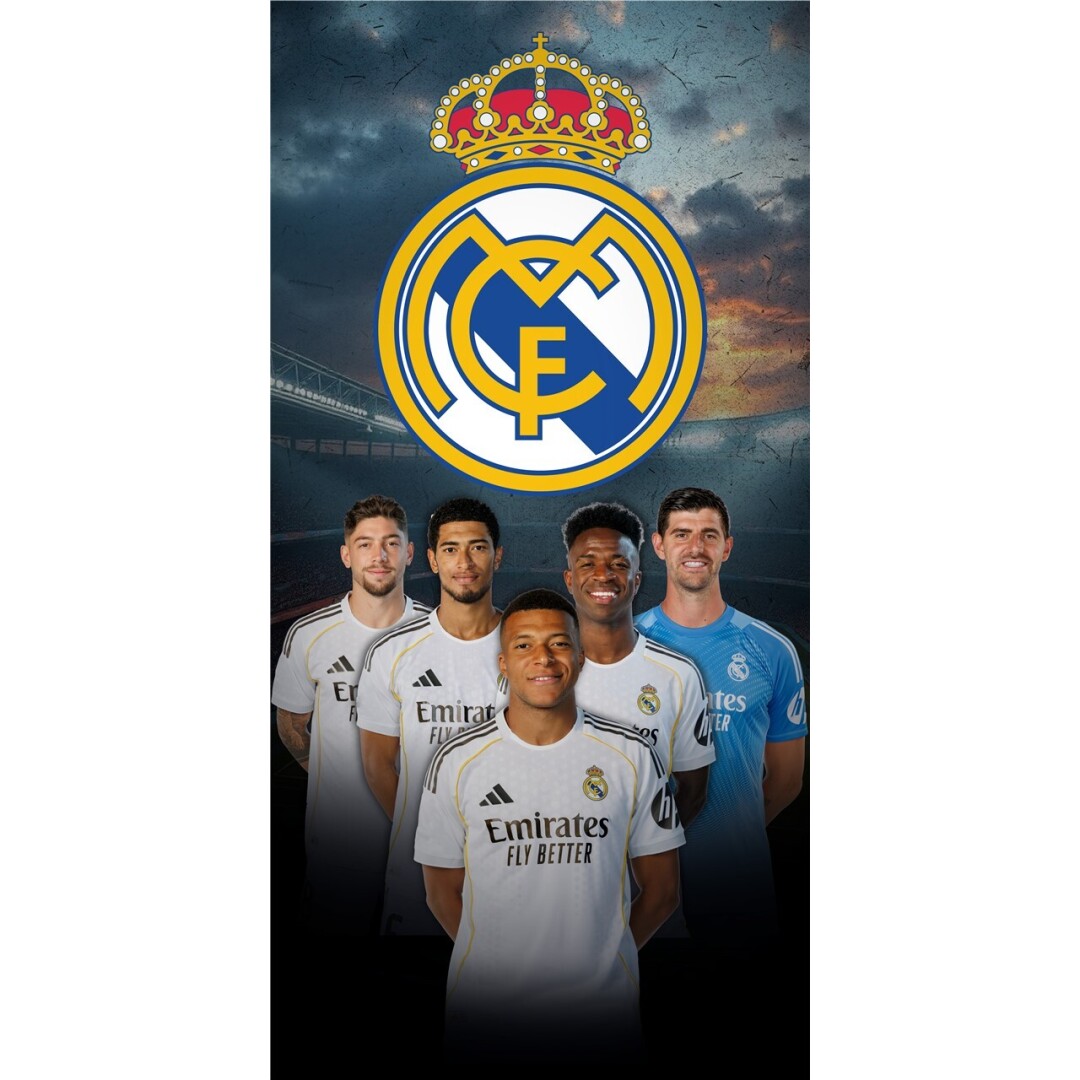TOALLA NW1672 PLAYA MICRO REAL MADRID EQUIPO 140*70CM