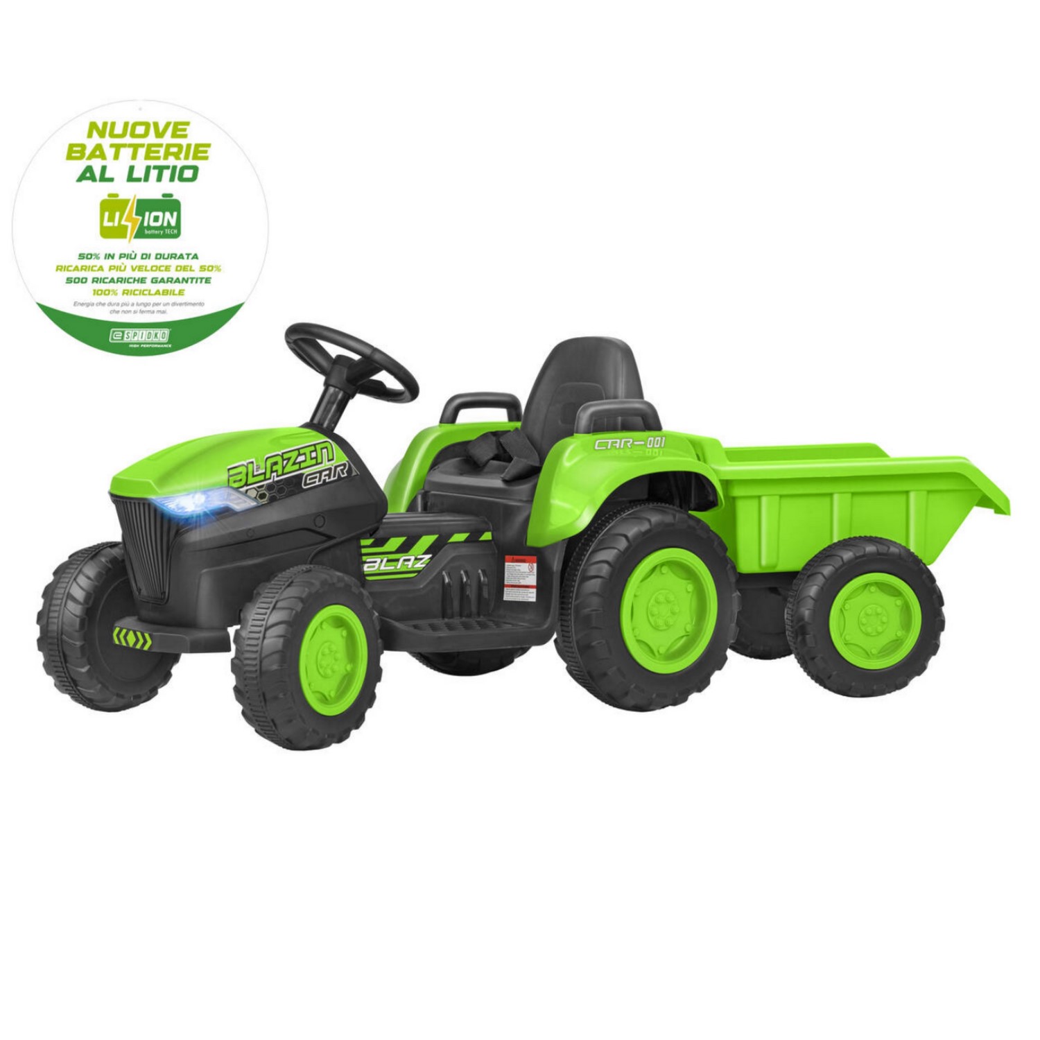 TRACTOR 42752 12V VERDE